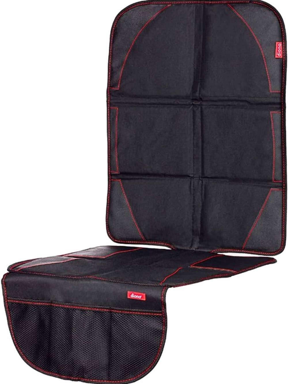 Diono ultra mat Black Car Seat Protector with Red Trim -